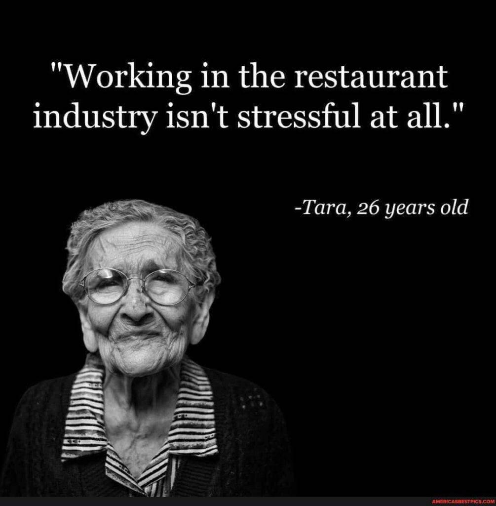 Working in the restaurant industry