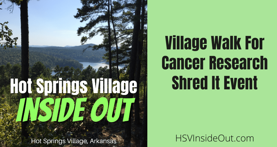Village Walk For Cancer Research Shred It Event