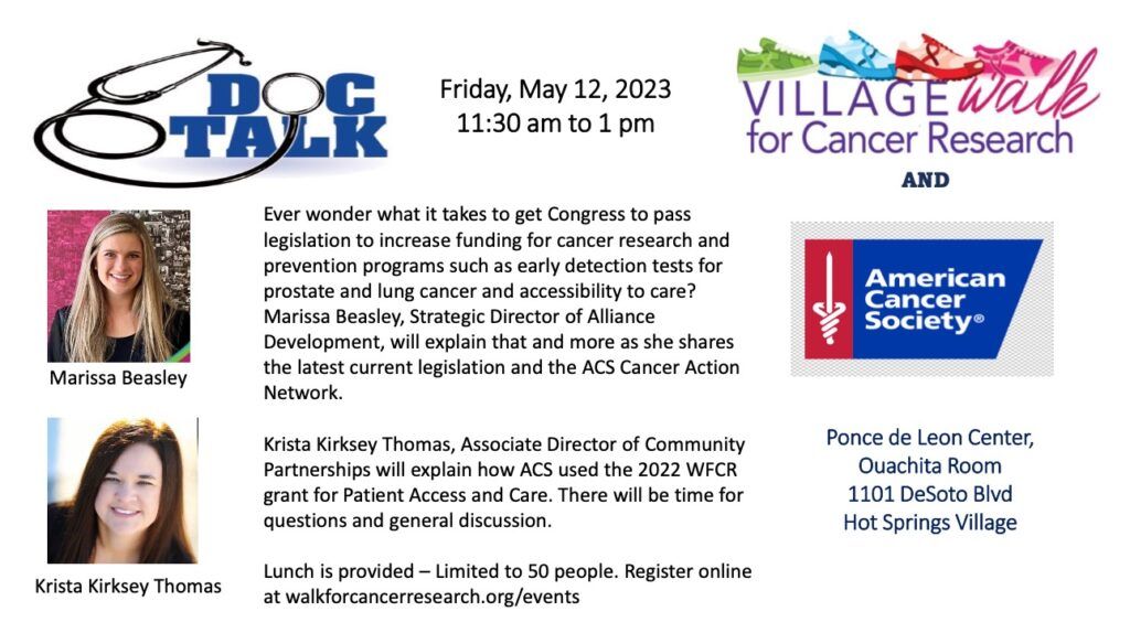 Doc Talk (Village Walk For Cancer Research)