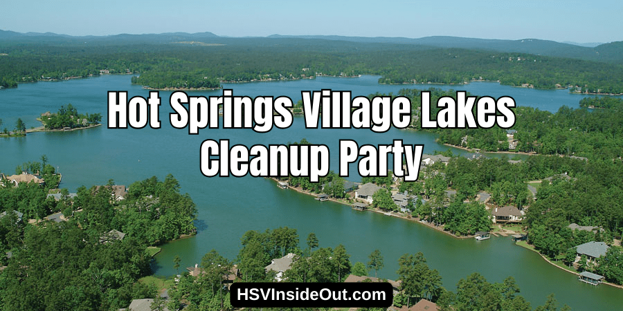 Hot Springs Village Lakes Cleanup Party