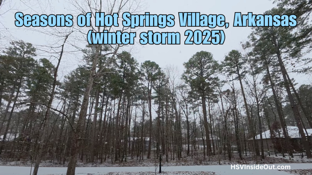 Seasons of Hot Springs Village, Arkansas (winter storm 2025)