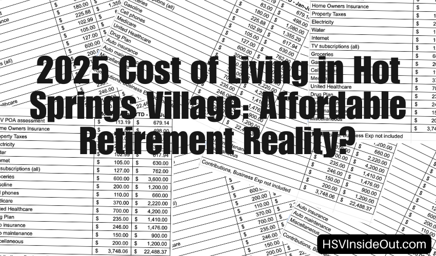 2025 Cost of Living in Hot Springs Village: Affordable Retirement Reality?