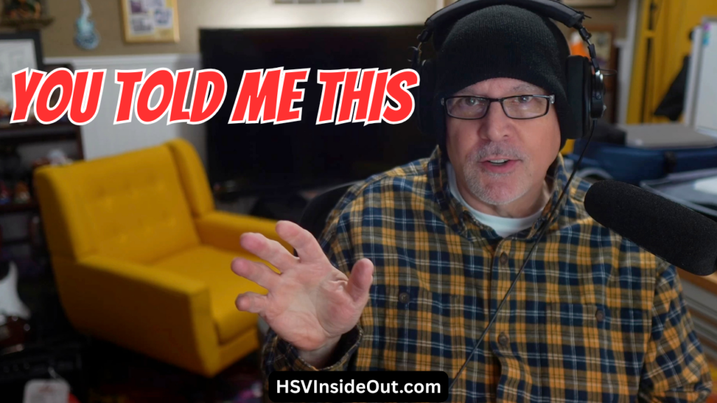 You Told Me This About The Show